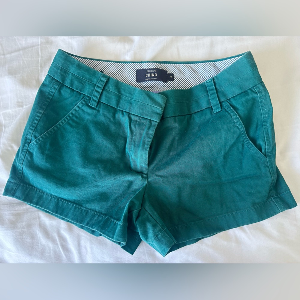 J Crew Chino Shorts in Green